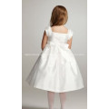 Ball Gown Square Neck Knee-length Taffeta Bowknot Flower Girl Dress